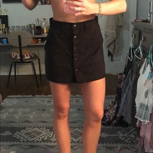 Button up black skirt